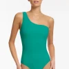 JETS Swimwear Jetset One Shoulder Swimsuit Mineral Outlet