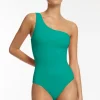 JETS Swimwear Jetset One Shoulder Swimsuit Mineral Outlet