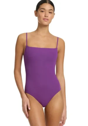 JETS Swimwear Jetset Tank Swimsuit Amethyst Clearance