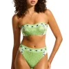 Seafolly Kasbah Bandeau Bikini Sage Kasbah Sage New