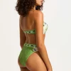 Seafolly Kasbah Bandeau Bikini Sage Kasbah Sage New