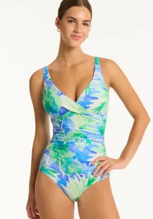 Sea Level Cross Front Swimsuit Key Largo Sale