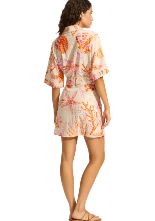Seafolly La Mer Mini Shirt Dress Fashion