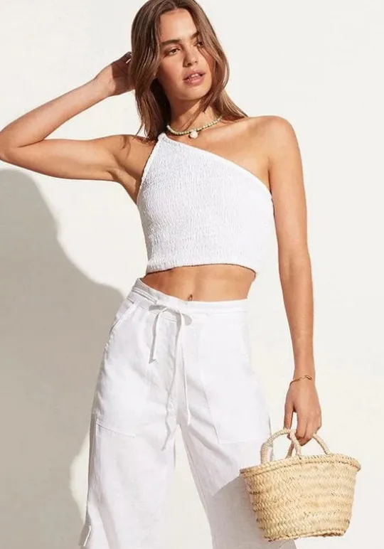 Faithfull The Brand Le Monoa One Shoulder Top White Fashion