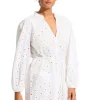 Seafolly Lulu Broderie Kaftan Hot