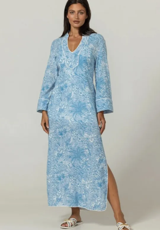 Miss June Lulu Kaftan Blue Discount