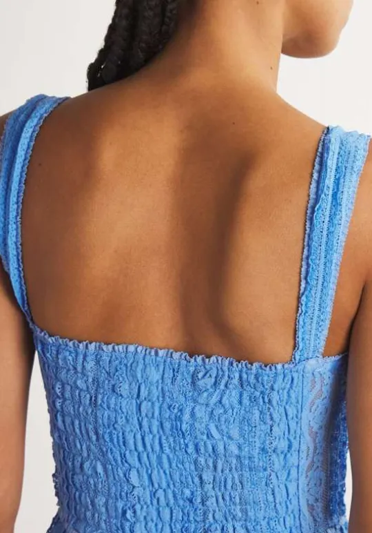 Charo Ruiz Mai Short Dress Blue Hot