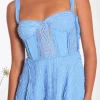 Charo Ruiz Mai Short Dress Blue Hot