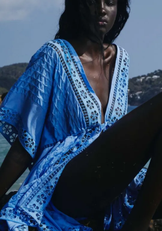 Charo Ruiz Maisie Kaftan Blue Sale
