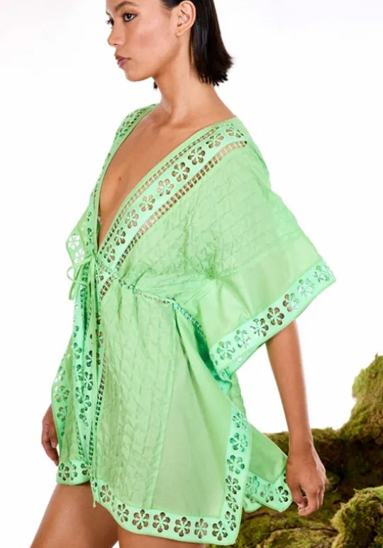 Charo Ruiz Maisie Kaftan Green WashedGreen Sale