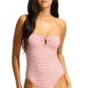 Seafolly Mala Ring Front Bandeau Swimsuit Blossom New
