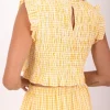 Sundress Malone Top Yellow Gingham Fashion