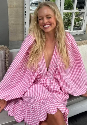 Sundress Marine Short Dress Pink Discount