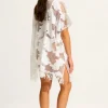 Seafolly Mesh Kaftan White New