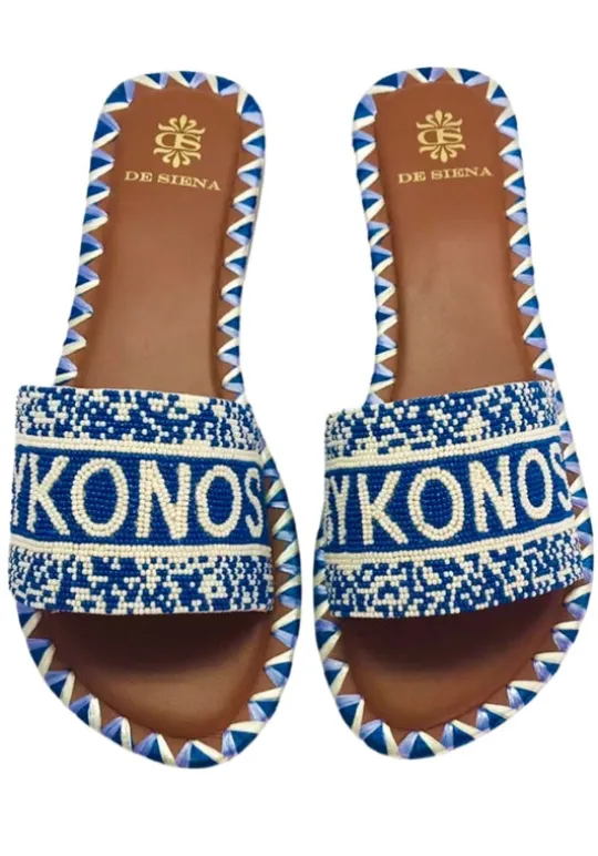 De Siena Mykonos Sandals Blue Online