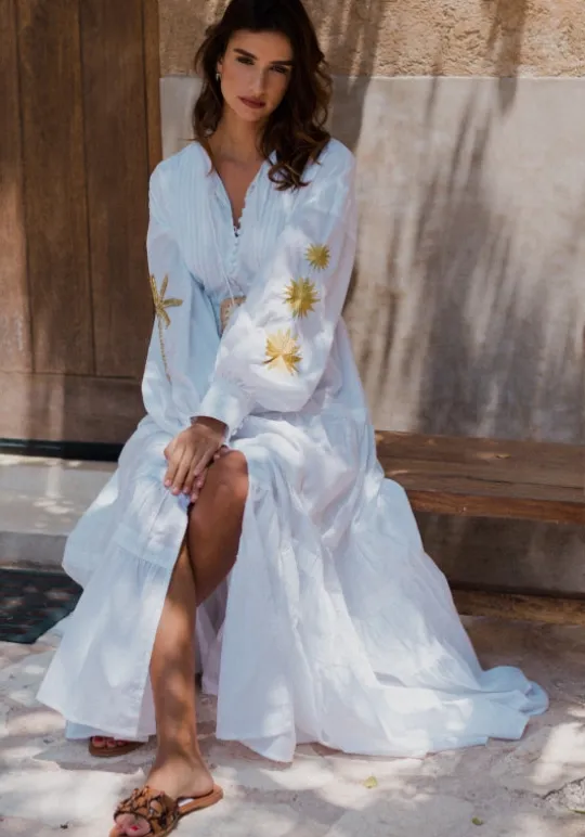 Sundress Nady Long Dress White Discount