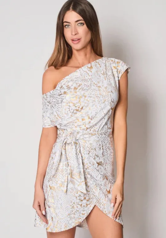 Naia Beach Naples Dress Silver Snake Best