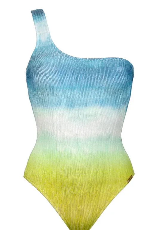 Watercult Ombre Flow One Shoulder Swimsuit Clearance