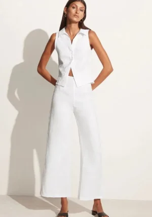 Faithfull The Brand Ottavio Pant White Sale