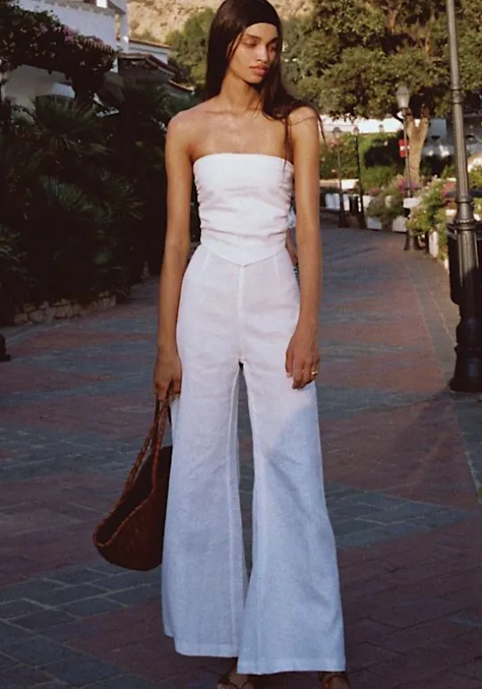 Faithfull The Brand Ottavio Pant White Sale