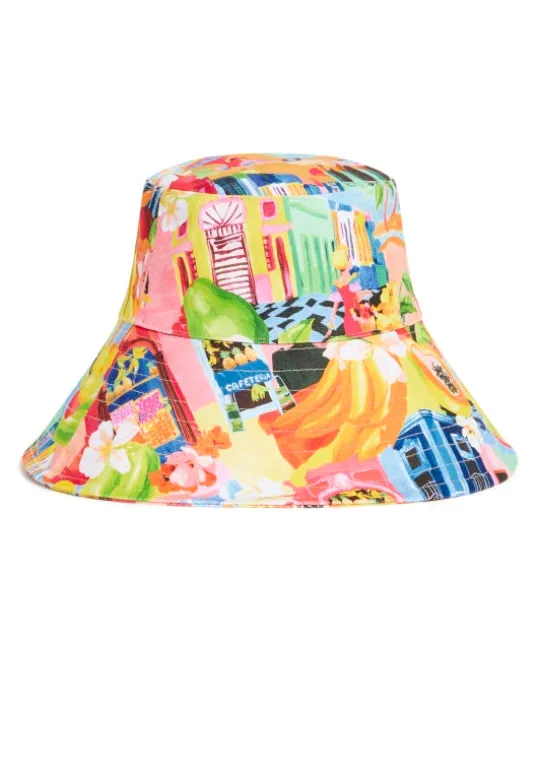 Seafolly Oversized Bucket Hat Cuba New