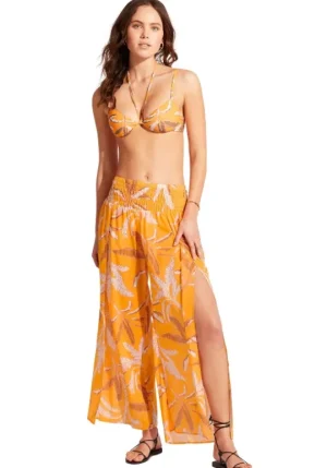 Seafolly Palm Paradise Beach Trousers Rockmelon Sale