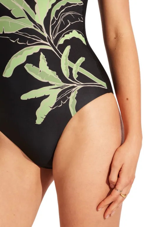 Seafolly Palm Paradise DD Swimsuit Black Online