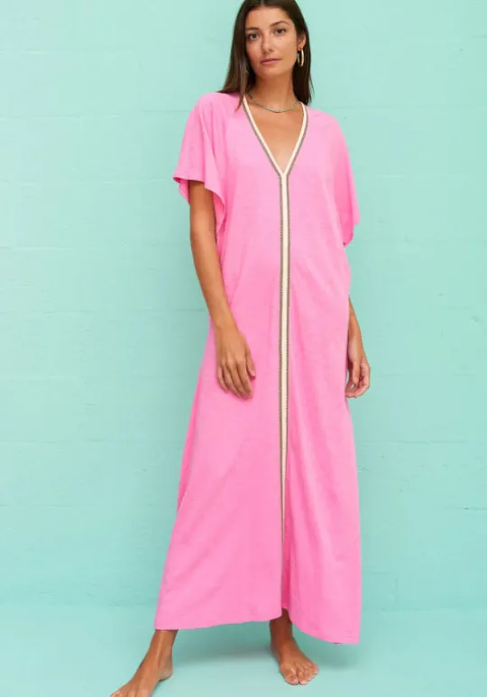 Pitusa Pima Abaya Kaftan Bubblegum Discount