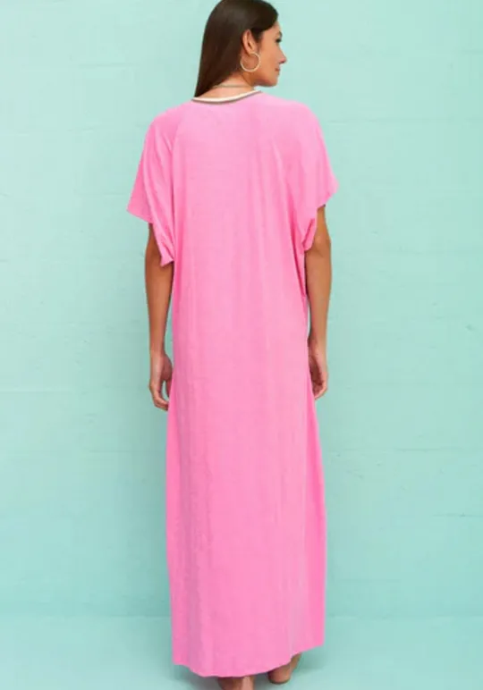 Pitusa Pima Abaya Kaftan Bubblegum Discount