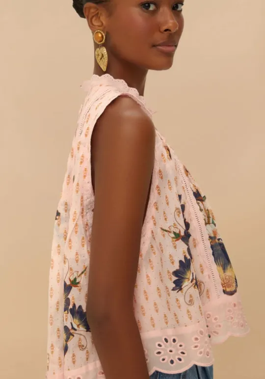 Farm Rio Pink Dream Garden Blouse PinkDream Fashion