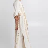 Greek Archaic Kori Pixel Belted Midi Kaftan Best