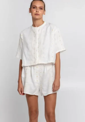 Greek Archaic Kori Pixel Shorts New