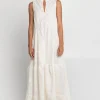 Greek Archaic Kori Pixel Sleeveless Maxi Dress Clearance