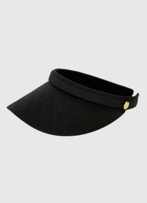 Seafolly Quilted Visor Black New