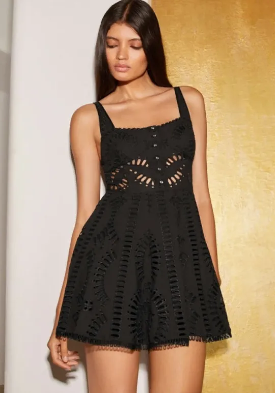 Charo Ruiz Ricka Dress Black New