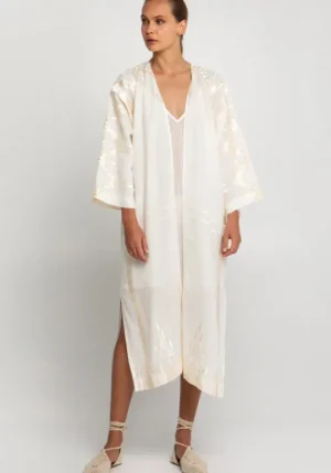 Greek Archaic Kori Roots Kimono Natural Discount