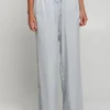 Greek Archaic Kori Roots Silky Trouser Silver Online