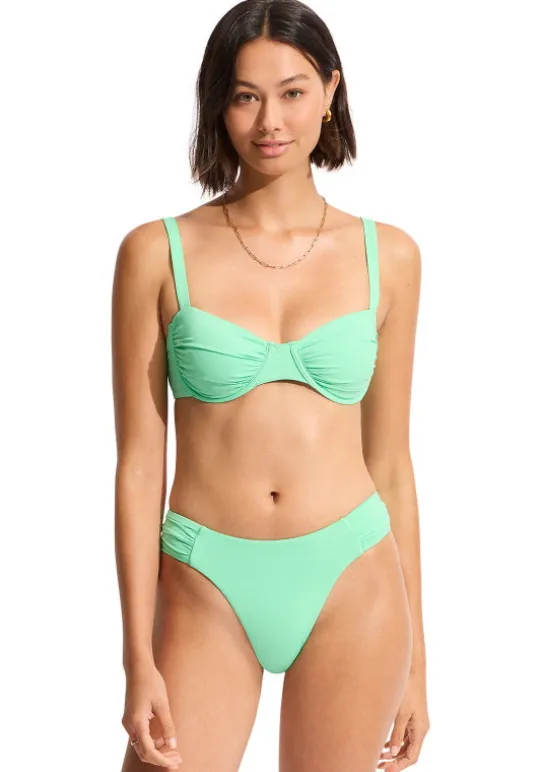Seafolly Ruched Underwire Bikini Mint Fashion