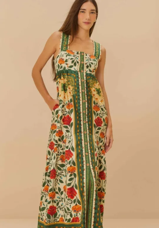 Farm Rio Sand Garden Tapestry Maxi Dress Online