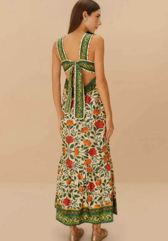 Farm Rio Sand Garden Tapestry Maxi Dress Online