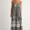 Pearl & Caviar Scorpios Maxi Dress Black / White White/Black New