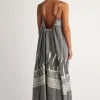 Pearl & Caviar Scorpios Maxi Dress Black / White White/Black New
