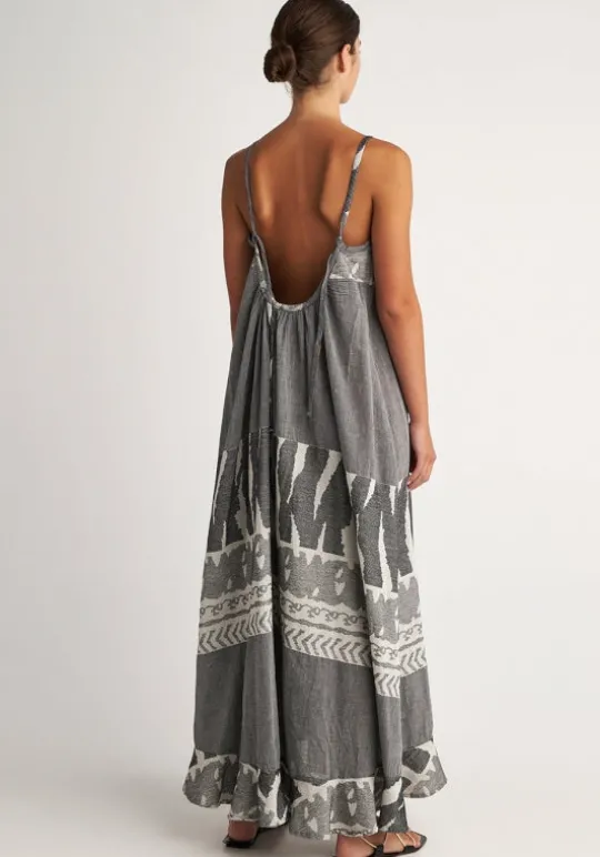 Pearl & Caviar Scorpios Maxi Dress Black / White White/Black New