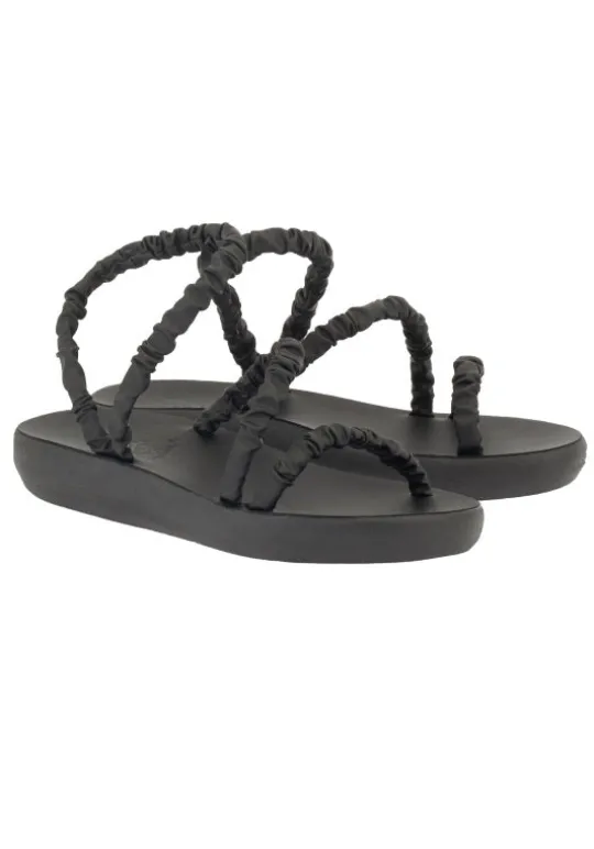 Ancient Greek Sandals Scrunchie Eleftheria Sandals Black Online