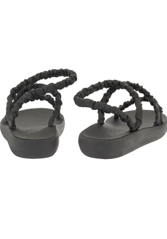Ancient Greek Sandals Scrunchie Eleftheria Sandals Black Online