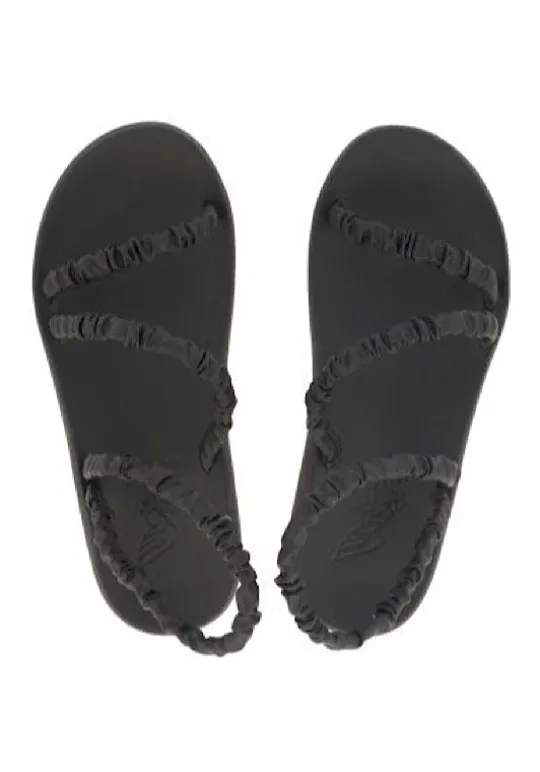 Ancient Greek Sandals Scrunchie Eleftheria Sandals Black Online