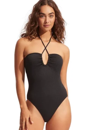 Seafolly Seadive Bandeau Swimsuit Fashion