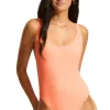Seafolly Seadive Retro Swimsuit Peach Pink Online