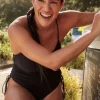 Seafolly Seadive Scoop Neck Swimsuit Black Fashion