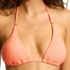 Seafolly Seadive Triangle Bikini Peach Pink Clearance